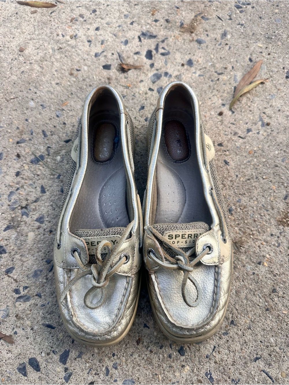 Sperry Metallic Gold Women’s Boat Shoe Flats